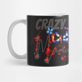 Crazy Cuban Mom, in black, gift for mom, Mothers day gift, Spanish, Espanol Mug